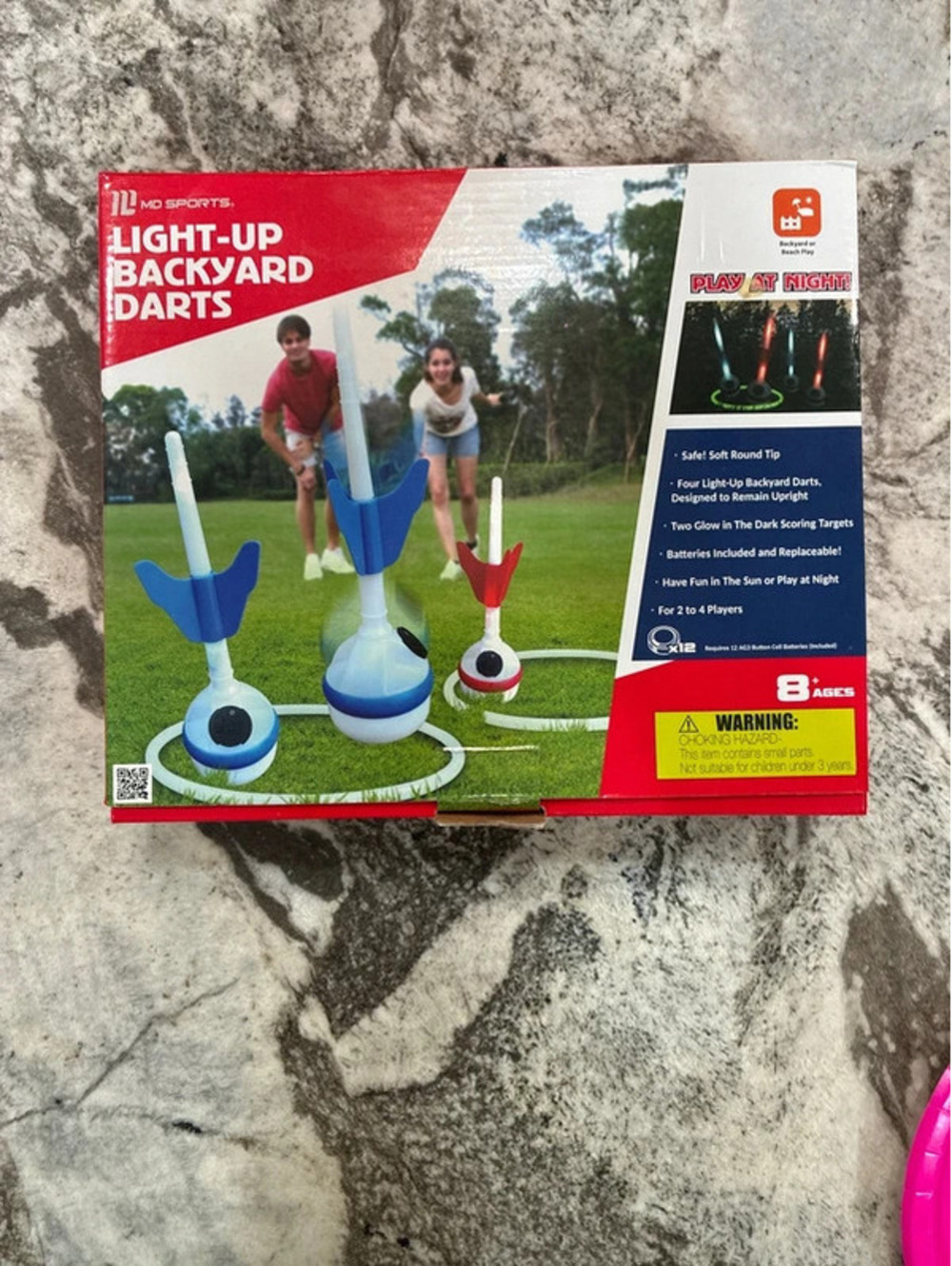 MD Sports Light-Up Backyard Darts Game Set for Kids and Families